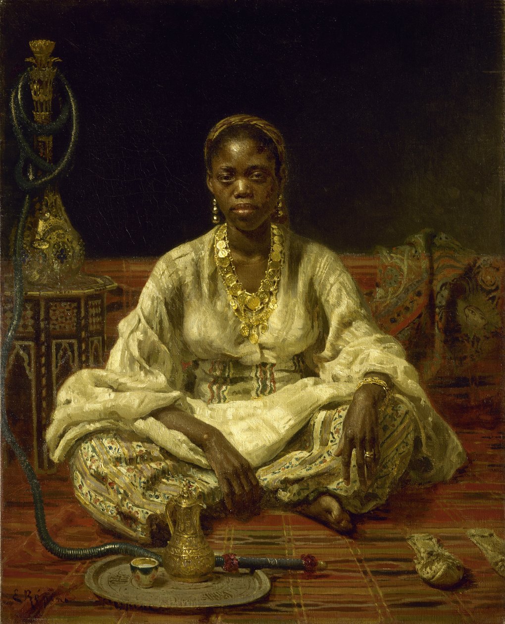 Siyah kadın, 1875-1876. by Ilya Efimovich Repin