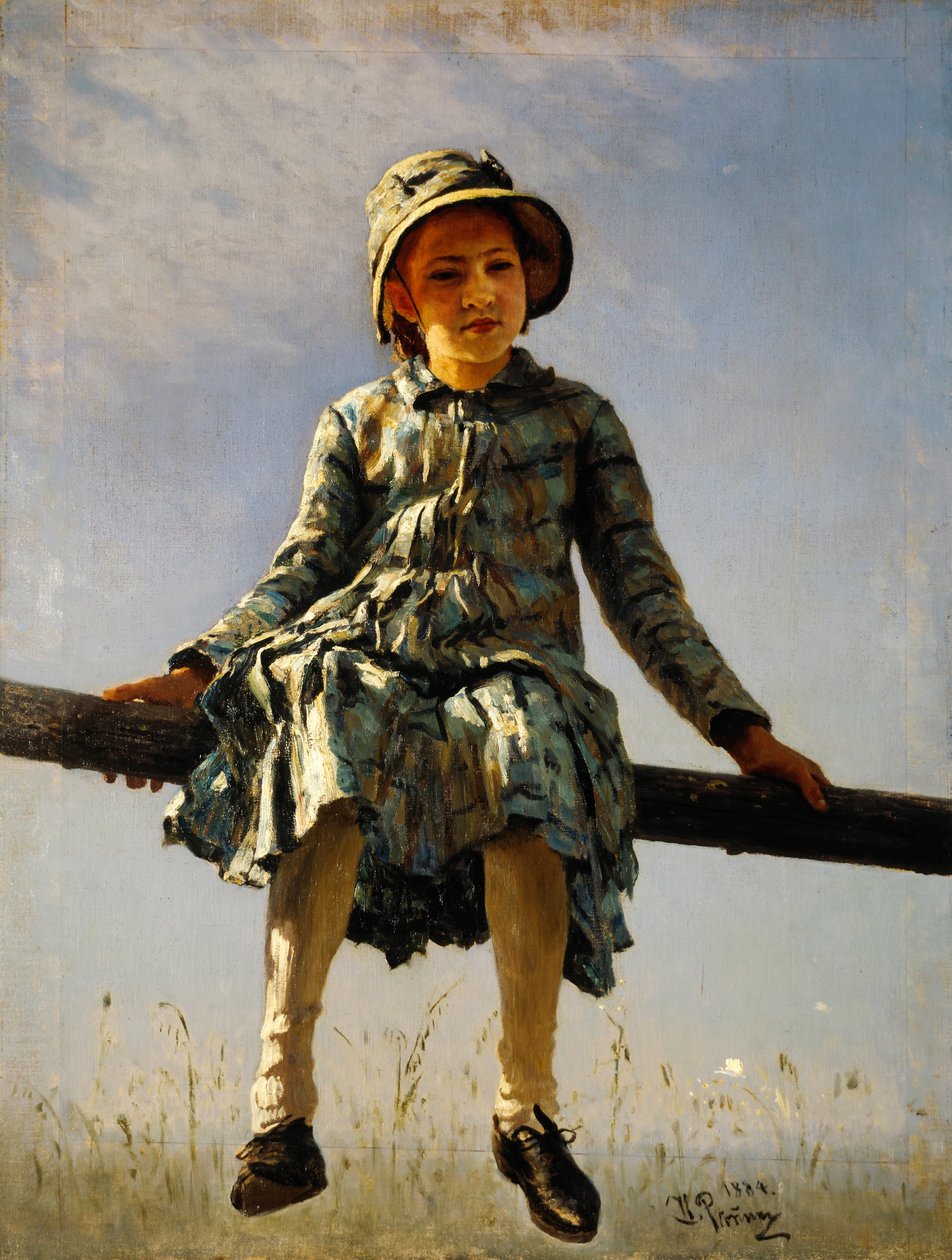 Yusufçuk. Ressamların kızı portresi, 1884 by Ilya Efimovich Repin