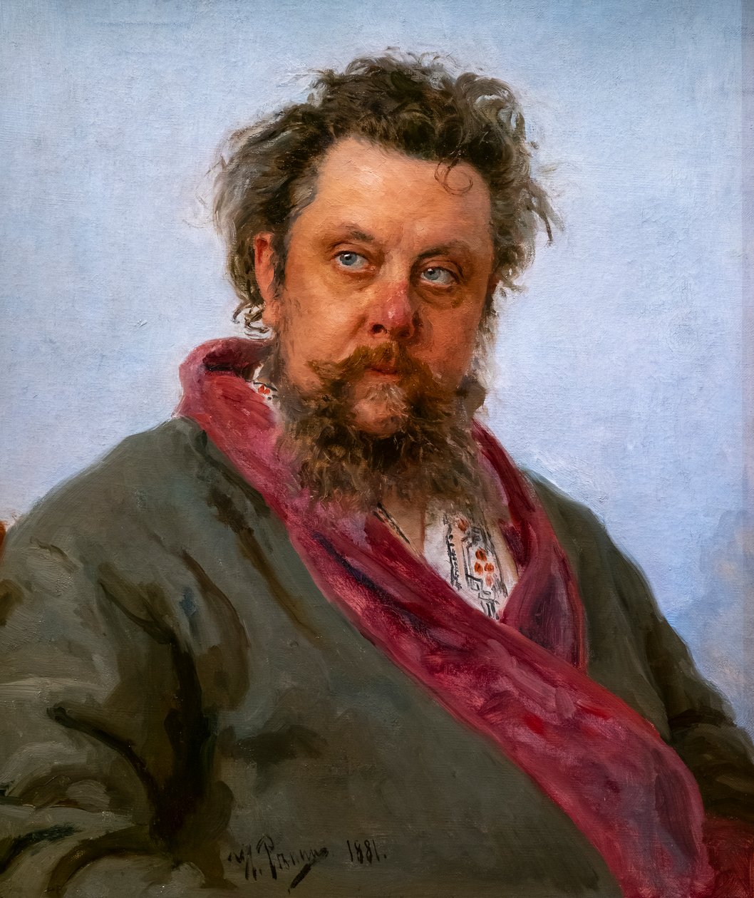 mütevazı mussorgski by Ilya Efimovich Repin
