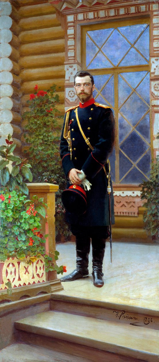 Rusya Çarı II. Nicholas, 1896. by Ilya Efimovich Repin