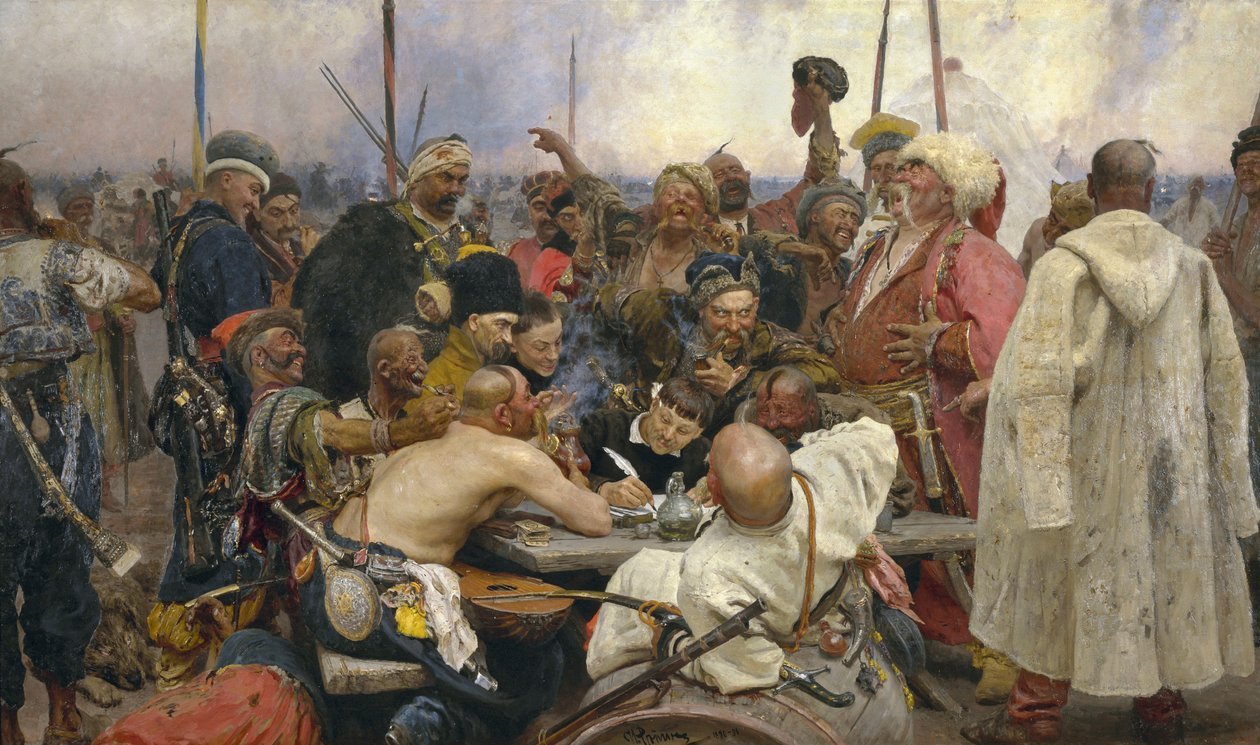 Zaporozhian Kazaklarının Cevabı by Ilya Efimovich Repin