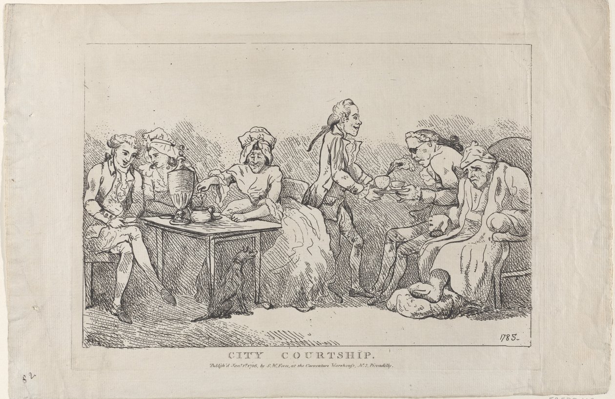 Şehir Kursu, 1786., 1786. by Imitator of Thomas Rowlandson.