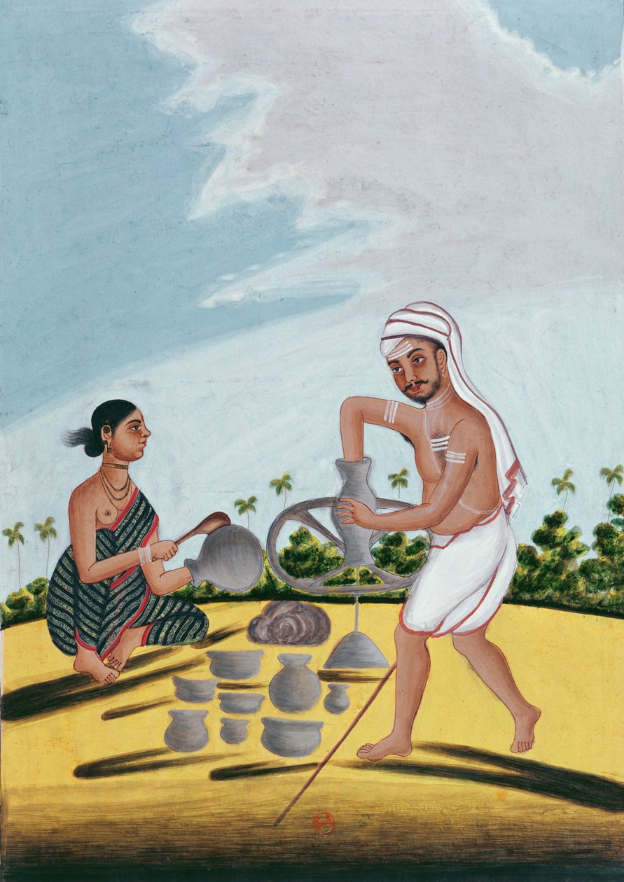Bir Çömlekçi İş Başında by Indian School