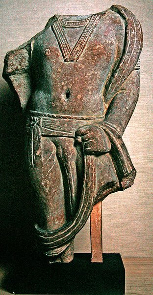 Bodhisattva (kırmızı kumtaşı) by Indian School