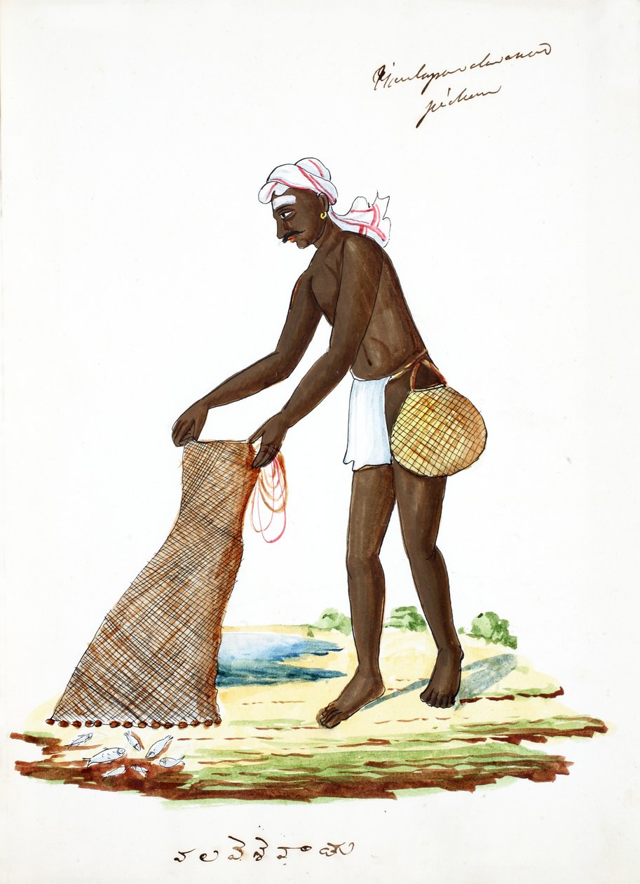 Balıkçı (kağıt üzerinde wc) by Indian School