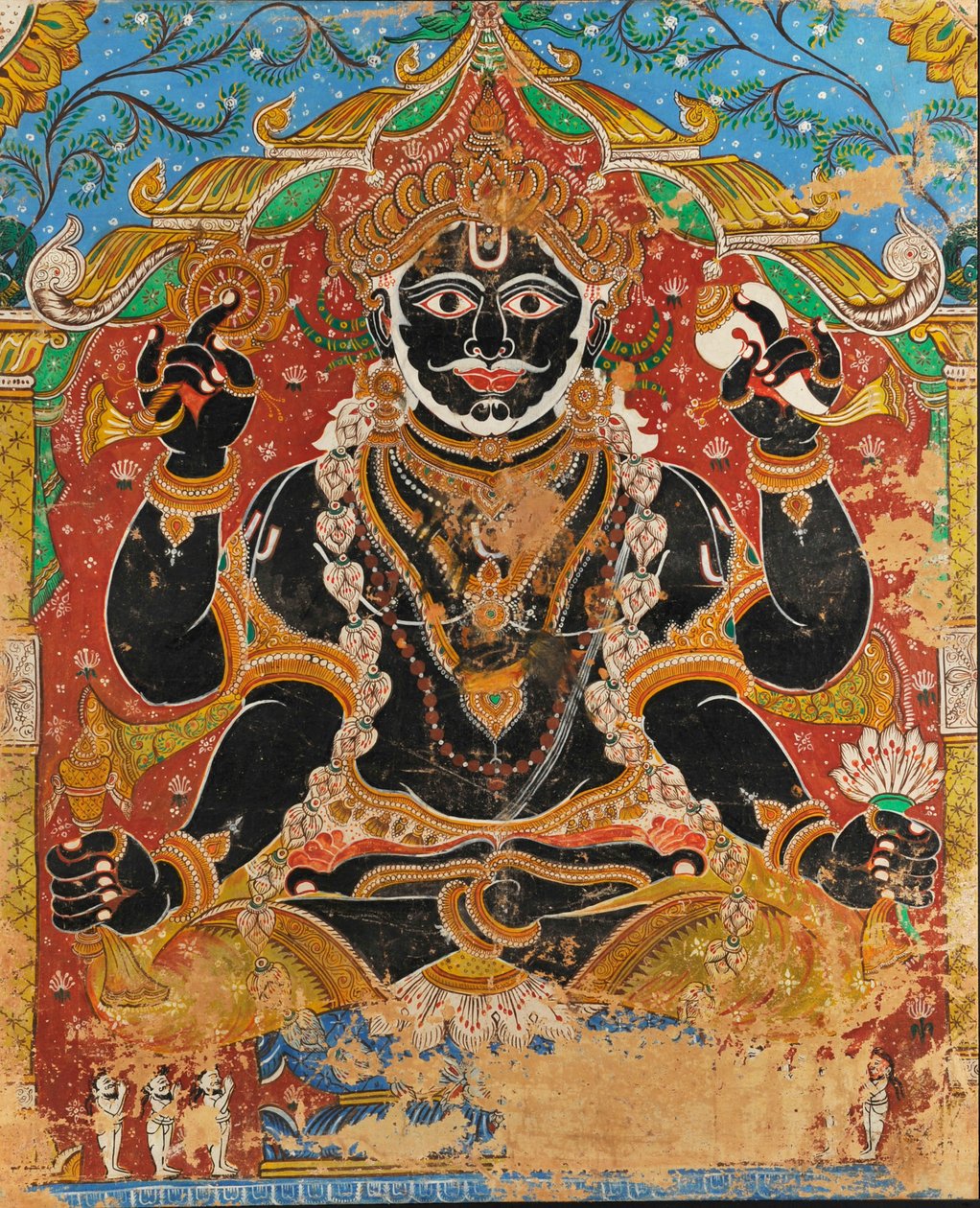 Jagannath (duvar resmi) by Indian School