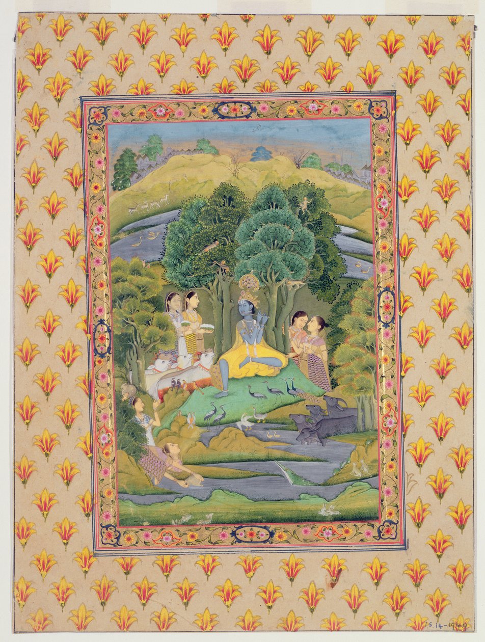 Krishna ve Gopiler by Indian School
