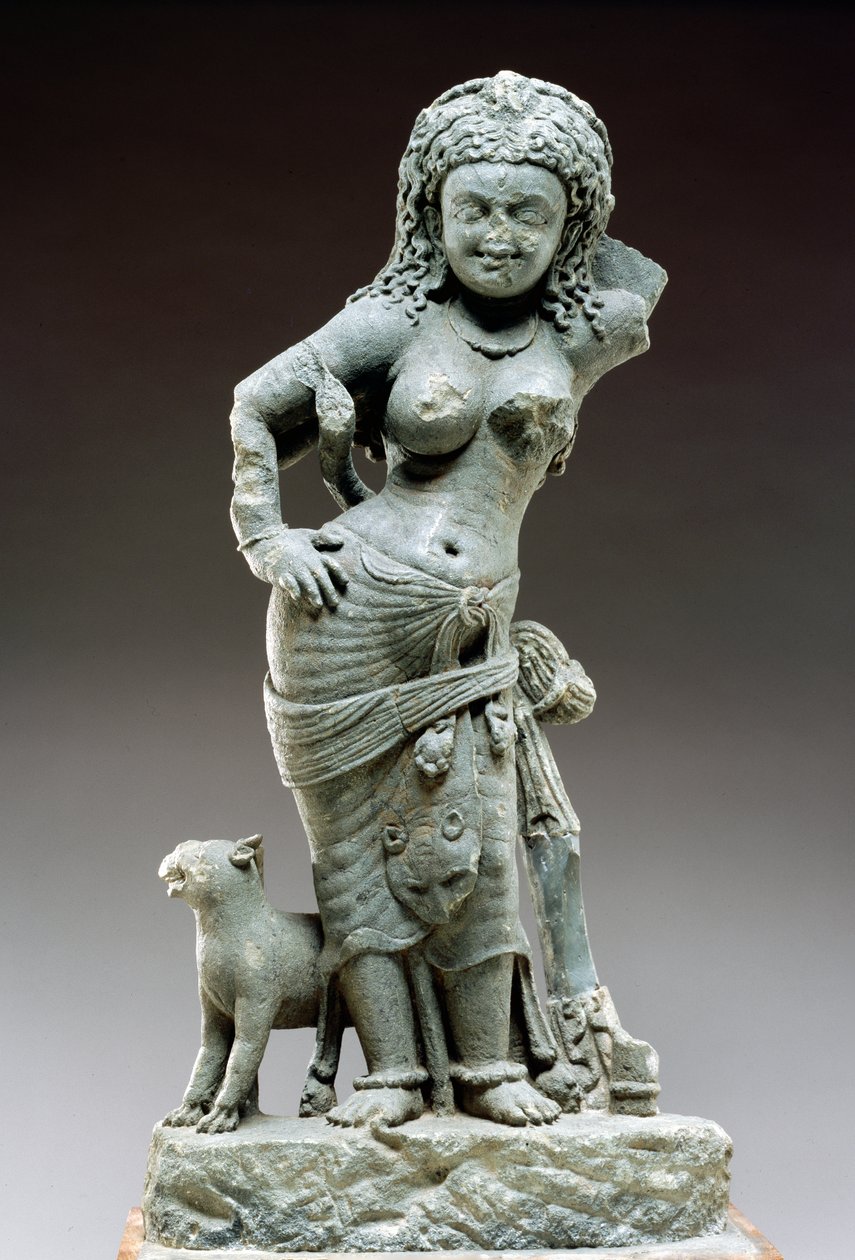 Parvati, Samlaji kültürü, MS 500 (şist) by Indian School