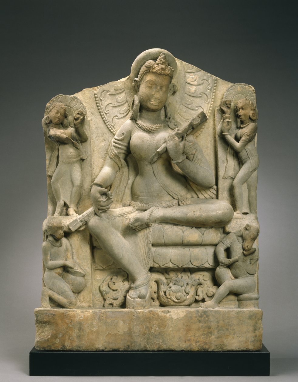 Sarasvati (kumtaşı) by Indian School
