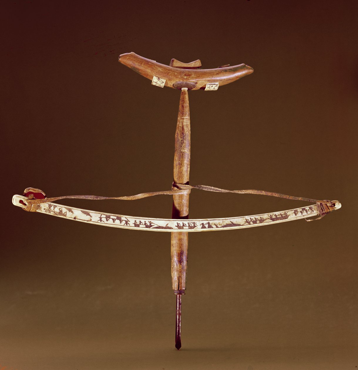 Inuit yay matkabı (demir ve fildişi ile ahşap) by Inuit School