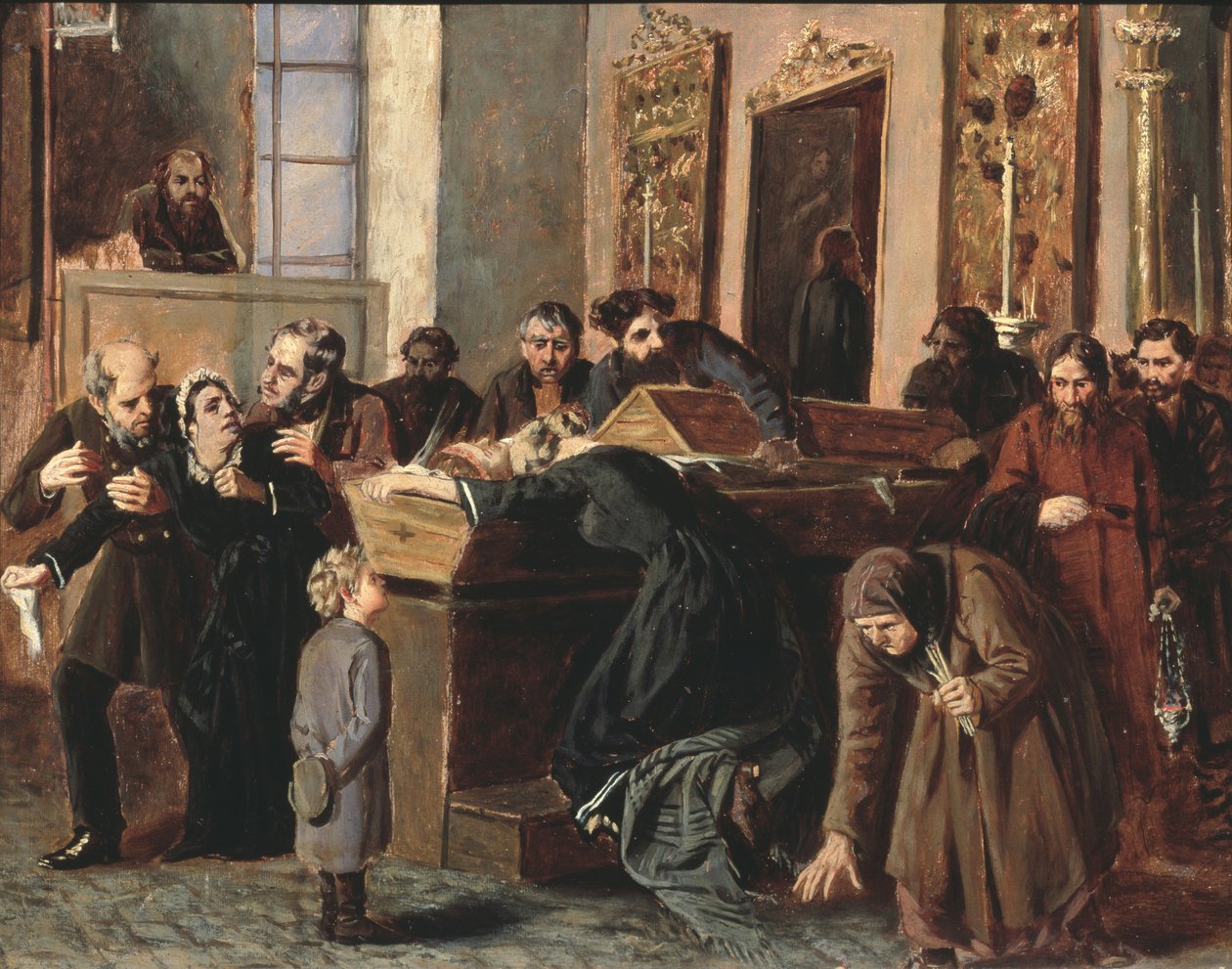 Ölülere veda, 1878 by Iosif Petrovich Volkov
