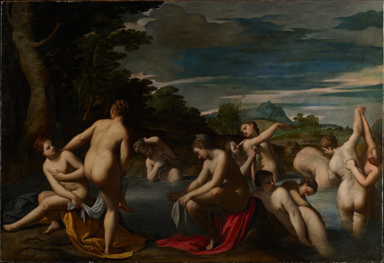Hamamdaki Periler, c.1600 by Ippolito Scarsella