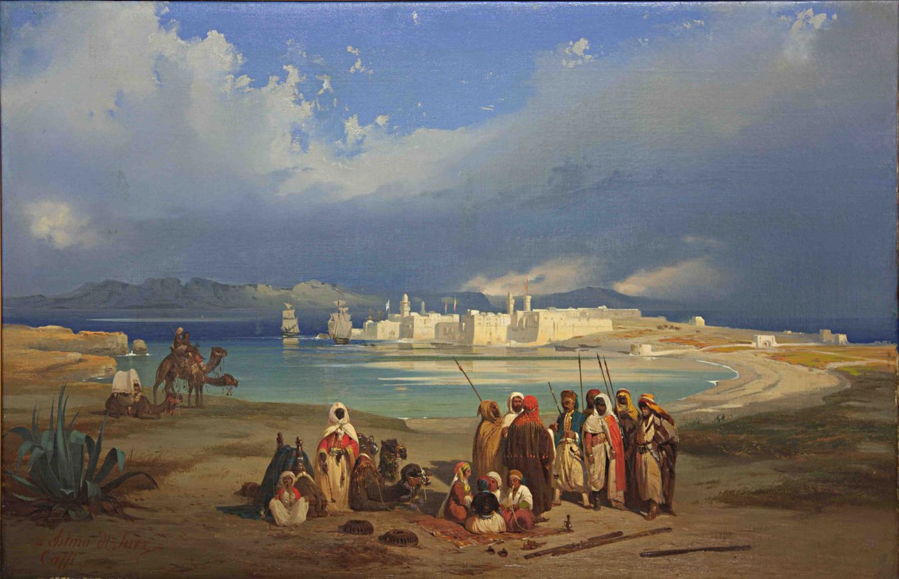 Süveyş Kıstağı, 1845 civarı by Ippolito Caffi