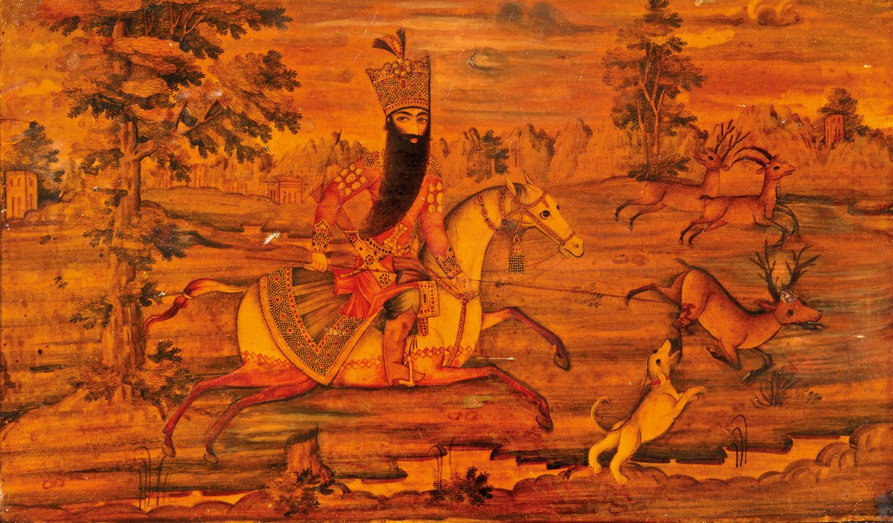 Kaçar tabutundan detay by Iranian School