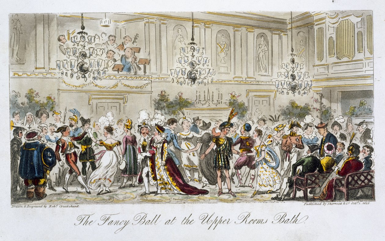 The Fancy Ball at the Upper Rooms, Bath, from 