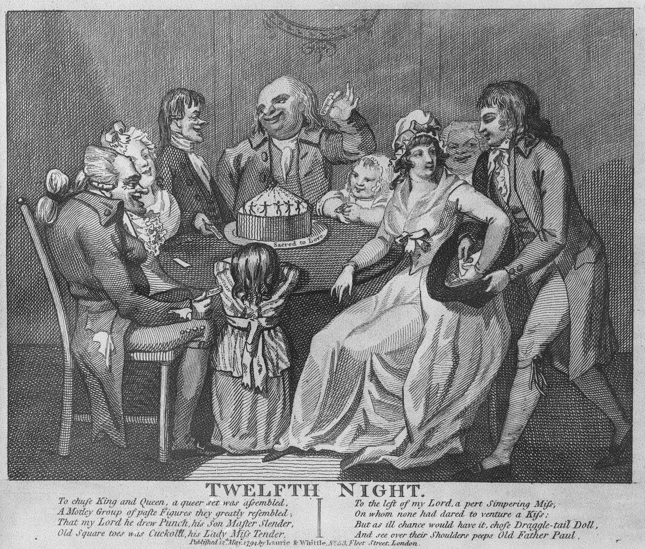 On İkinci Gece, 1794 by Isaac Robert Cruikshank