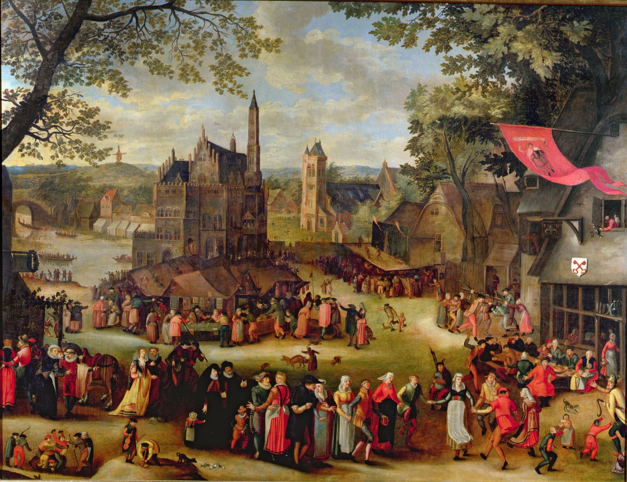 Bir Flaman Fuarı by Isaac Claesz Swanenburgh