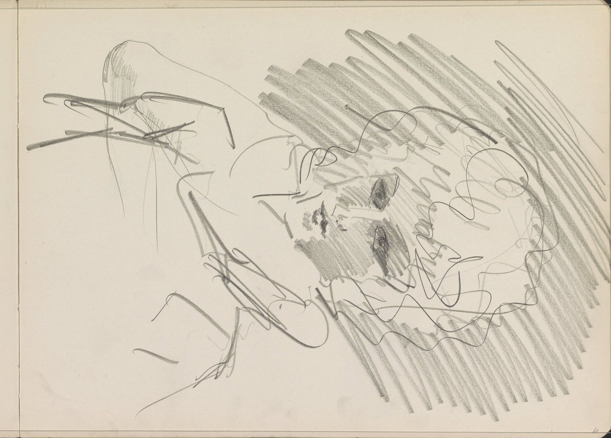 Bukleli bir kadın büstü by Isaac Israels