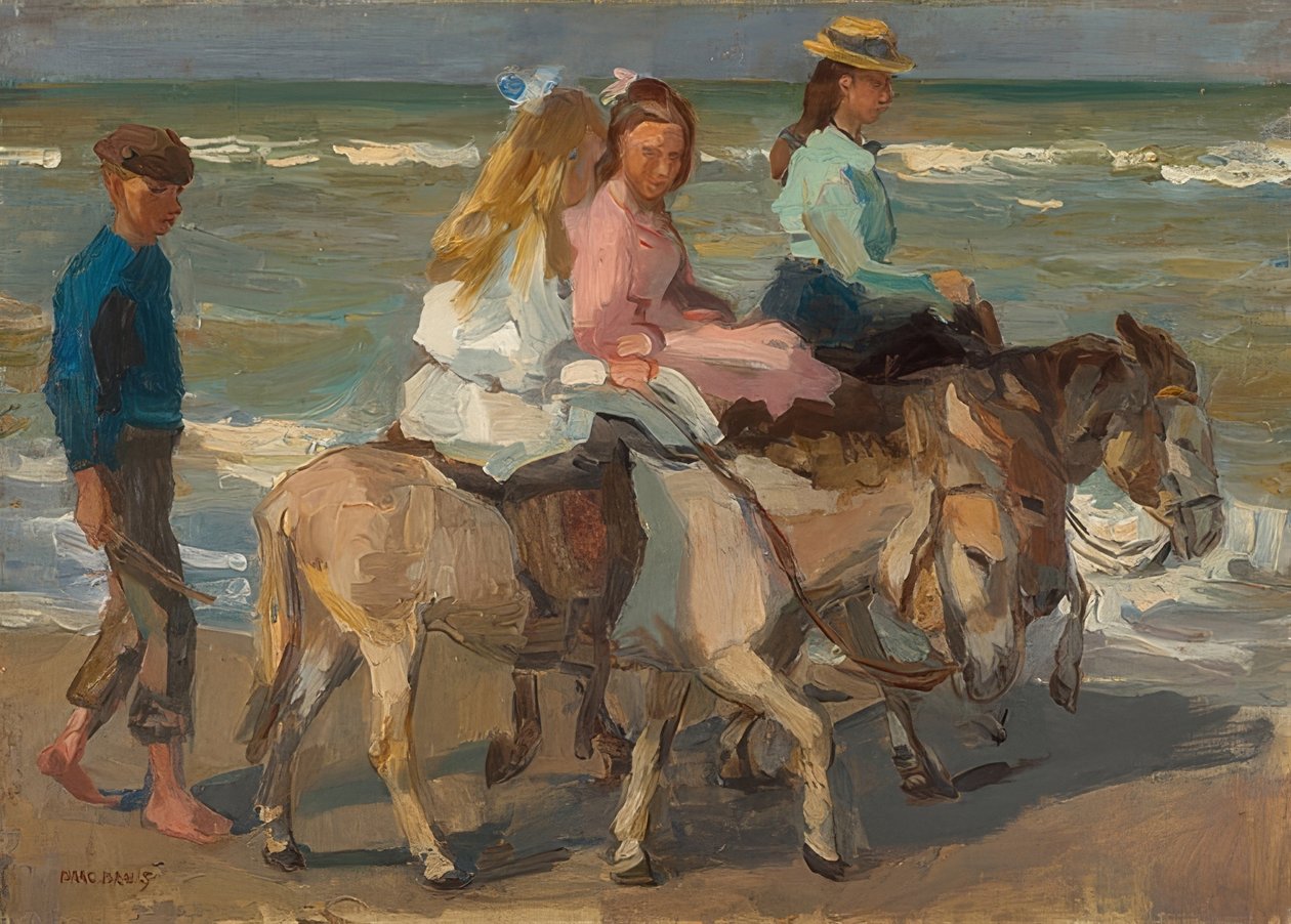 Eşeğe binmek. 1898-1901 by Isaac Israels