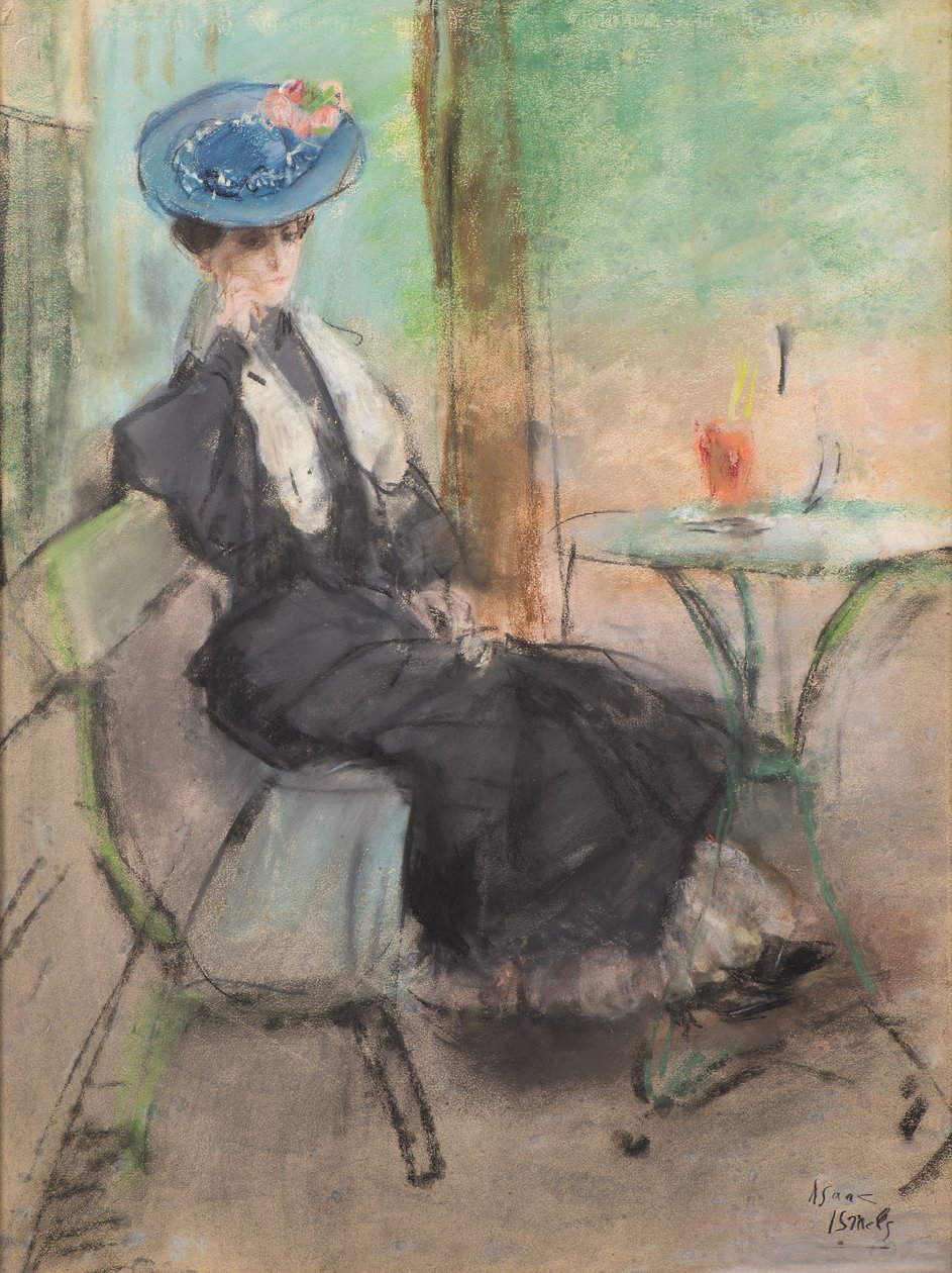 Paris Kafede (pastel) by Isaac Israels