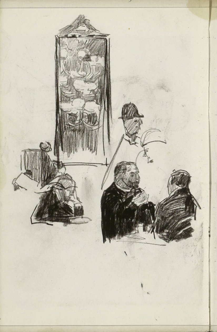 Bir kuruluştaki erkekler by Isaac Israels