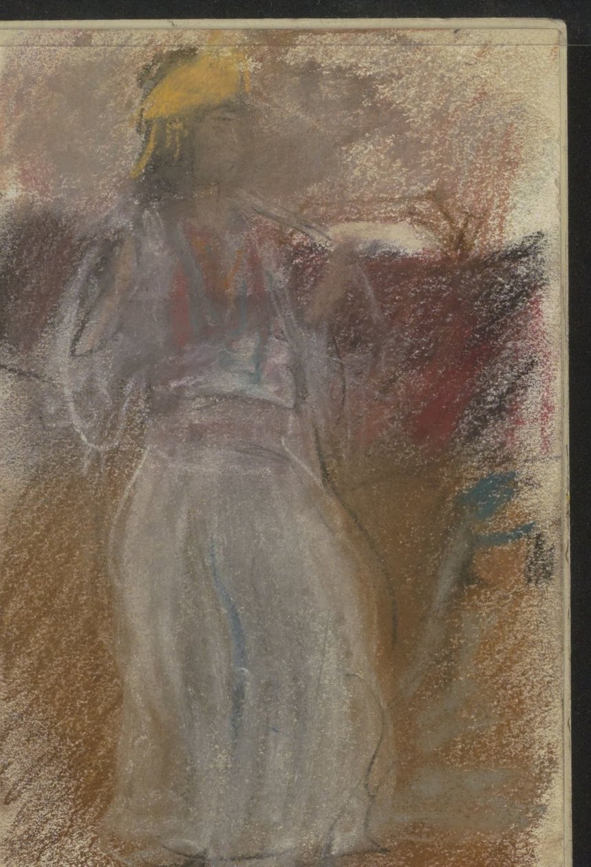 Oryantal giysiler içinde duran kadın by Isaac Israels