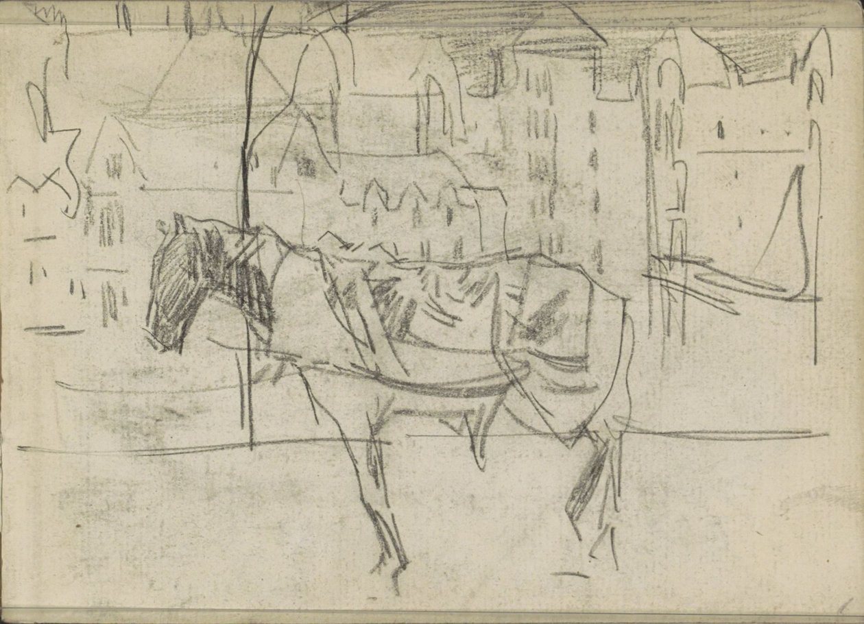 at ile şehir manzarası by Isaac Israels