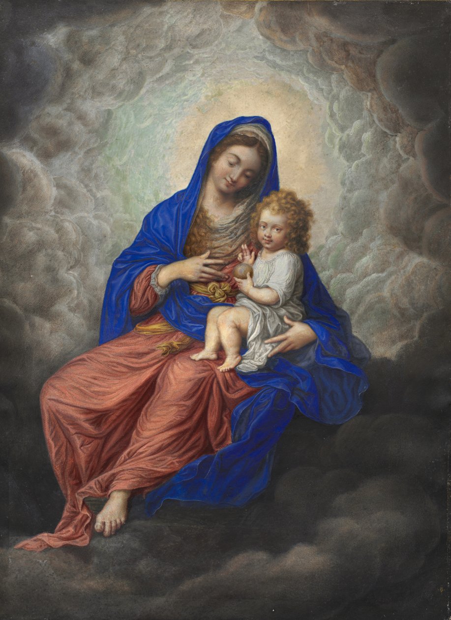 Madonna ve Çocuk Zaferde by Isaac Oliver