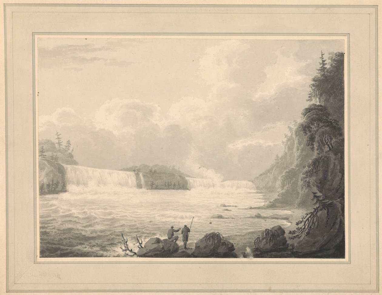 Niagara Şelalesi'nin görünümü by Isaac Weld