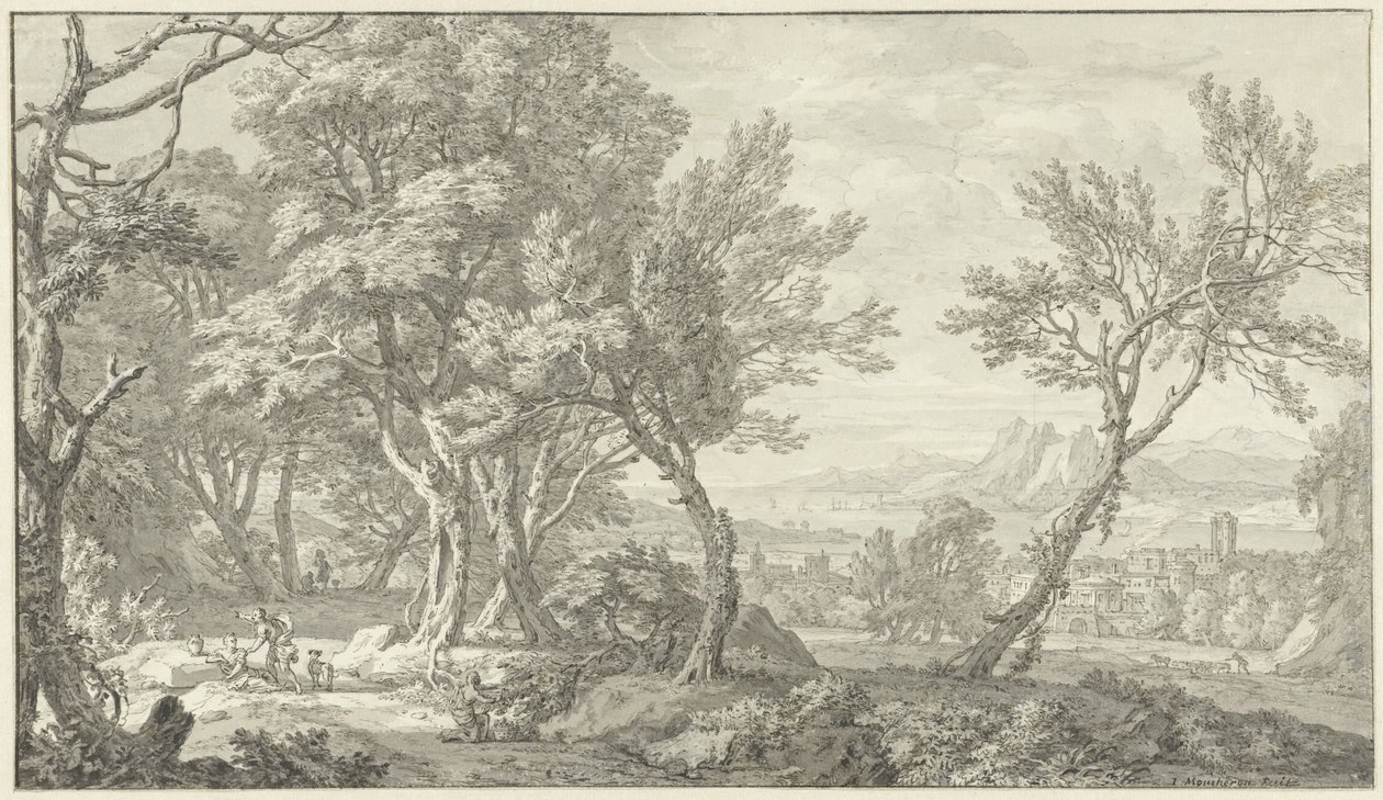 Arkadya manzarası by Isaac de Moucheron