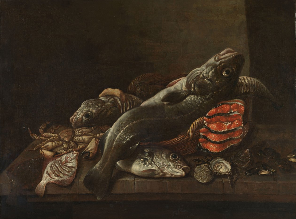 Balık ile Natürmort by Isaac van Duynen