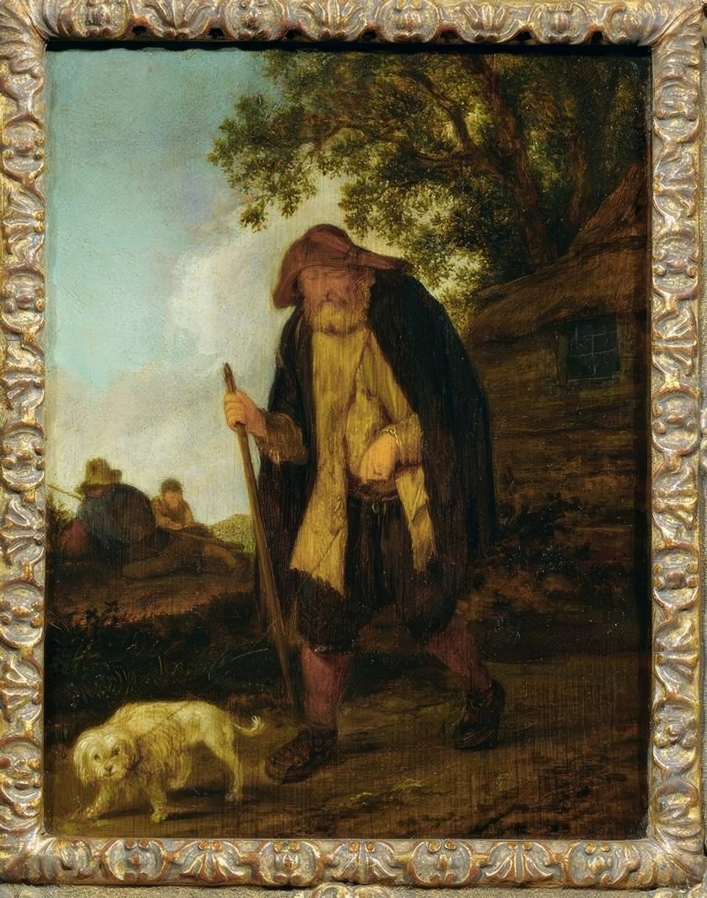 Köpekli kör adam by Isaac van Ostade
