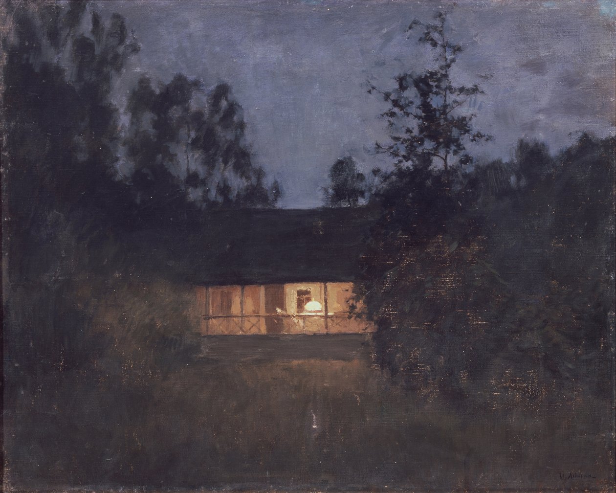 Alacakaranlıkta kır evi, 1890