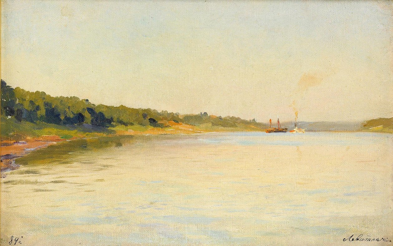 Volga Nehri Bankası, 1889 by Isaak Ilyich Levitan