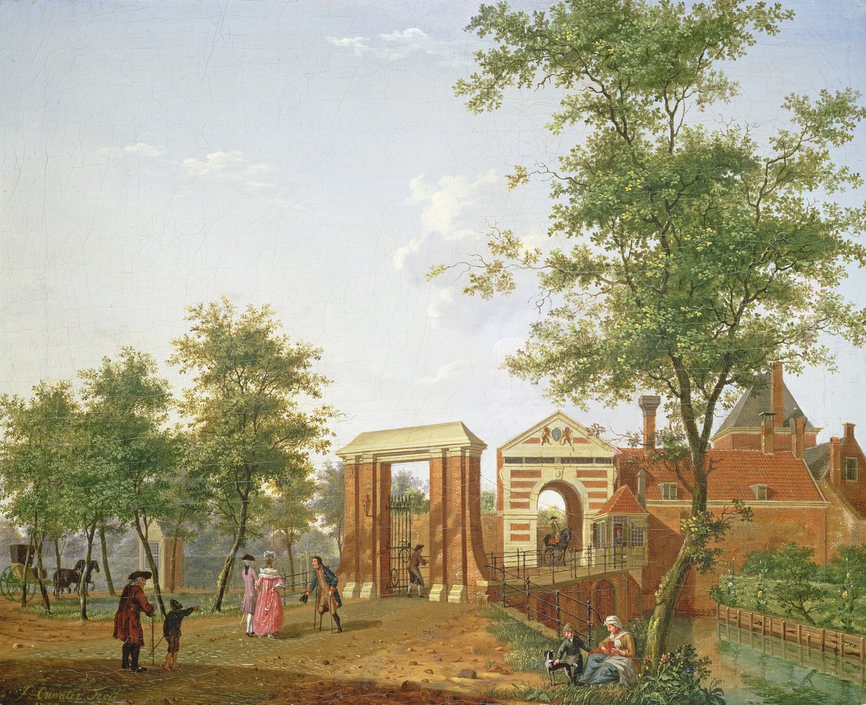 Zylpoort'un görünümü, Harlem, 1780 by Isaac Ouwater