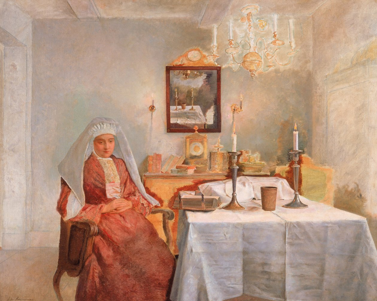 Cuma akşamı by Isidor Kaufmann