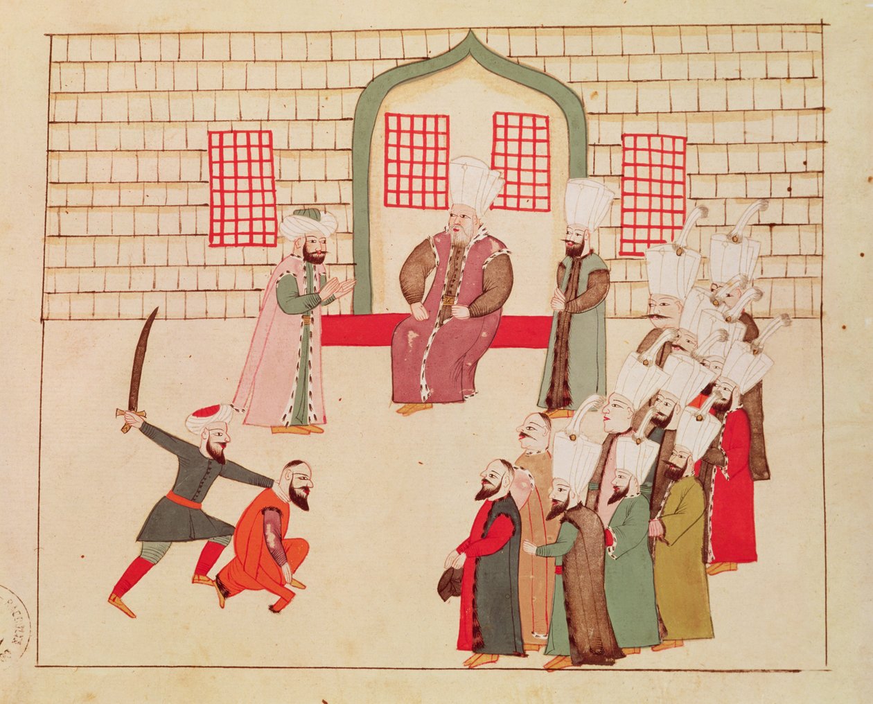 Ms 1671 Bir vezir infazı izliyor by Islamic School