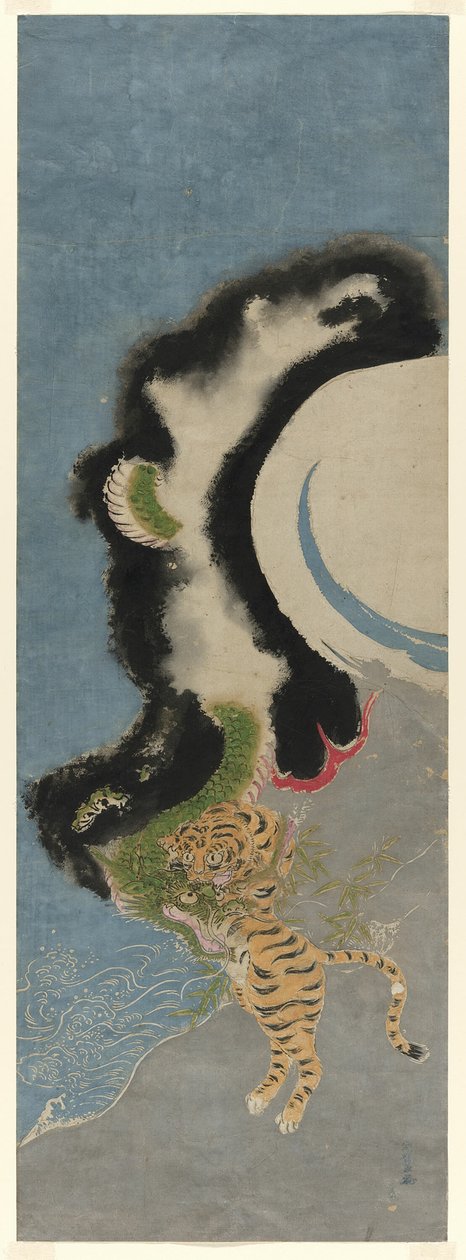 ejderha ve kaplan by Isoda Koryusai