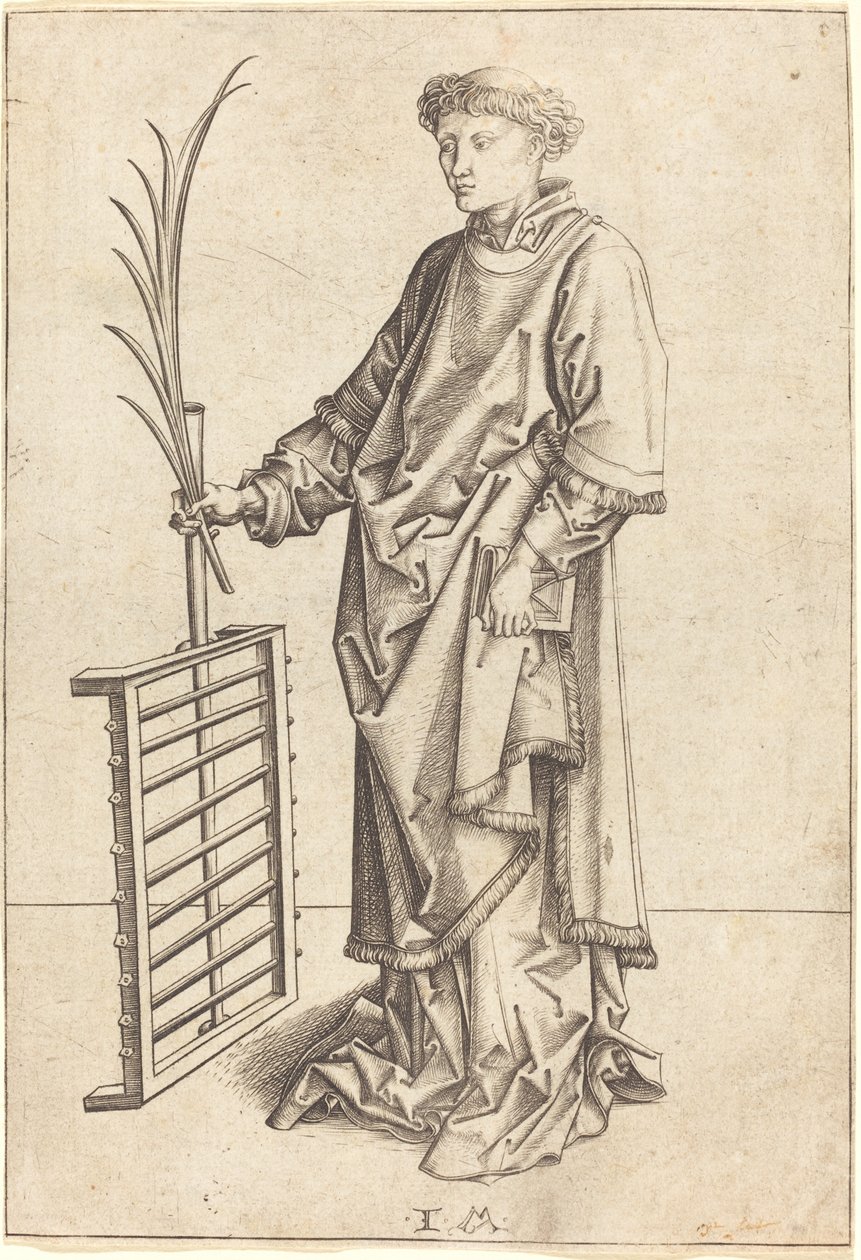 Aziz Lawrence, c. 14801490. by Israhel van Meckenem