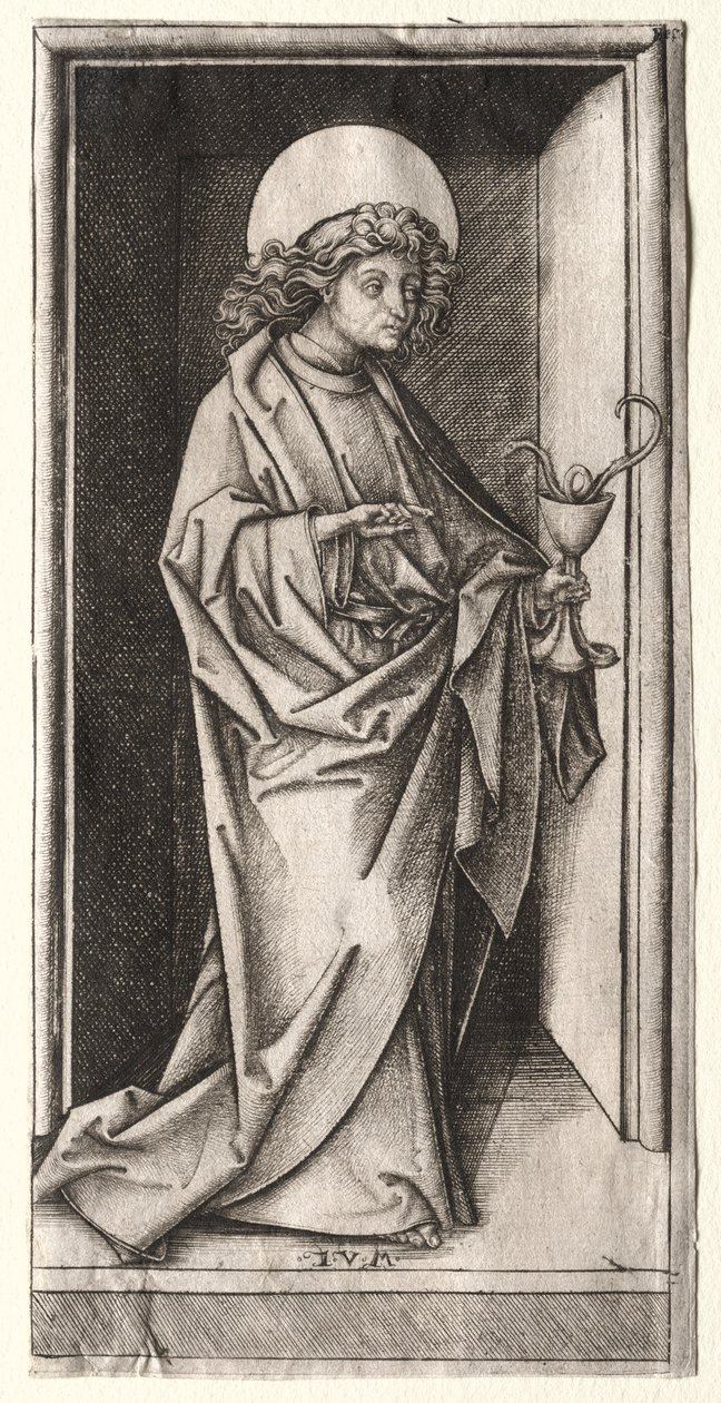 Aziz John, Kadeh içinde Yılanlı. by Israhel van Meckenem
