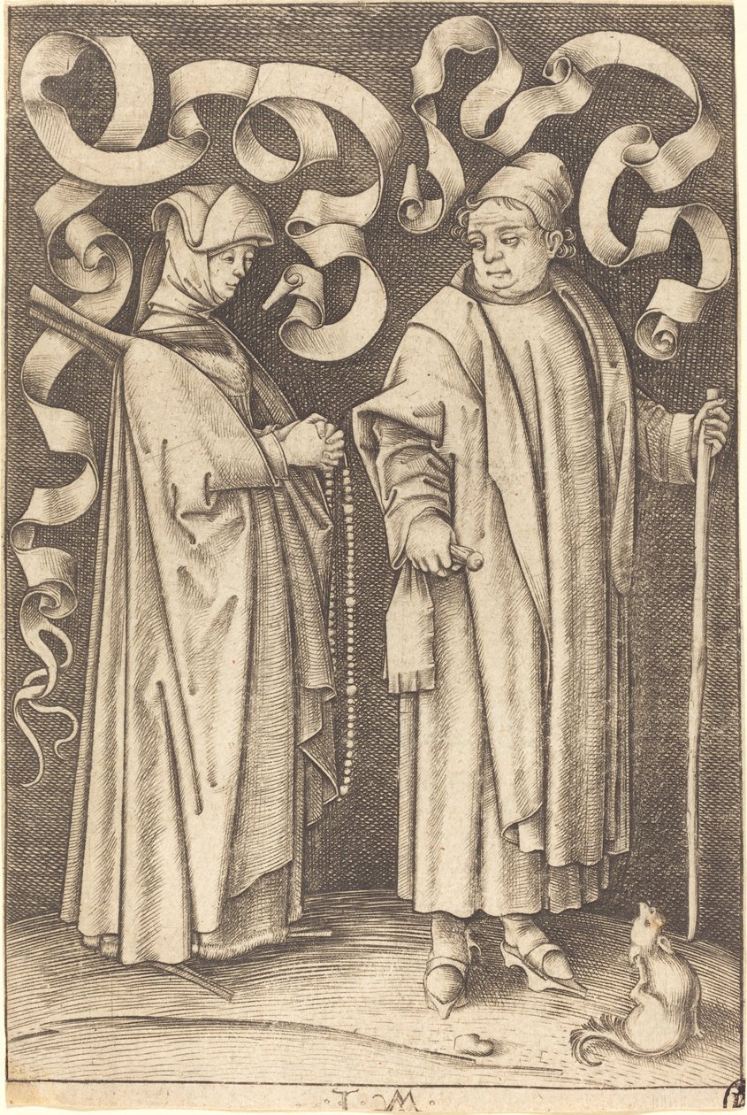 Kilise Müdavimleri by Israhel van Meckenem