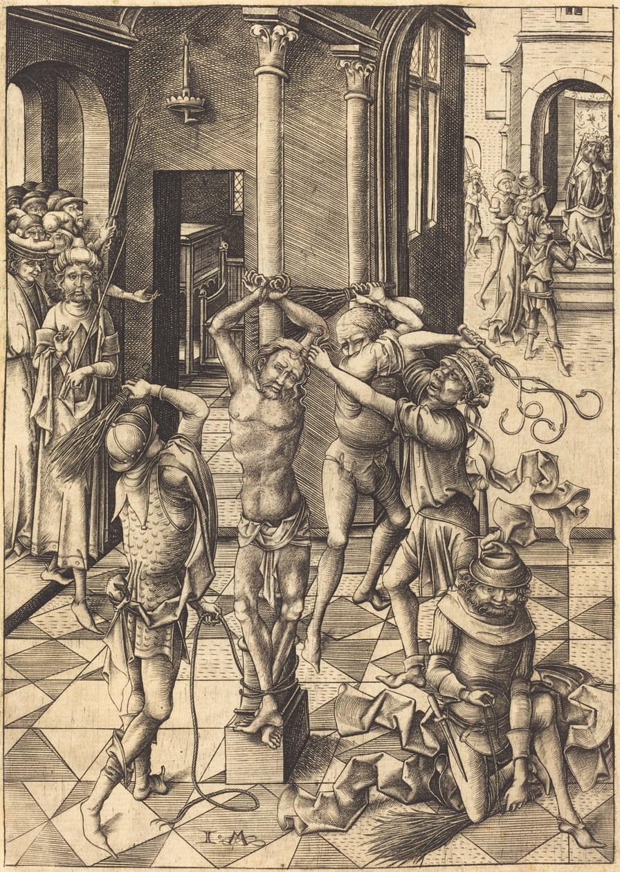 Kırbaçlanma, c. 1480. by Israhel van Meckenem
