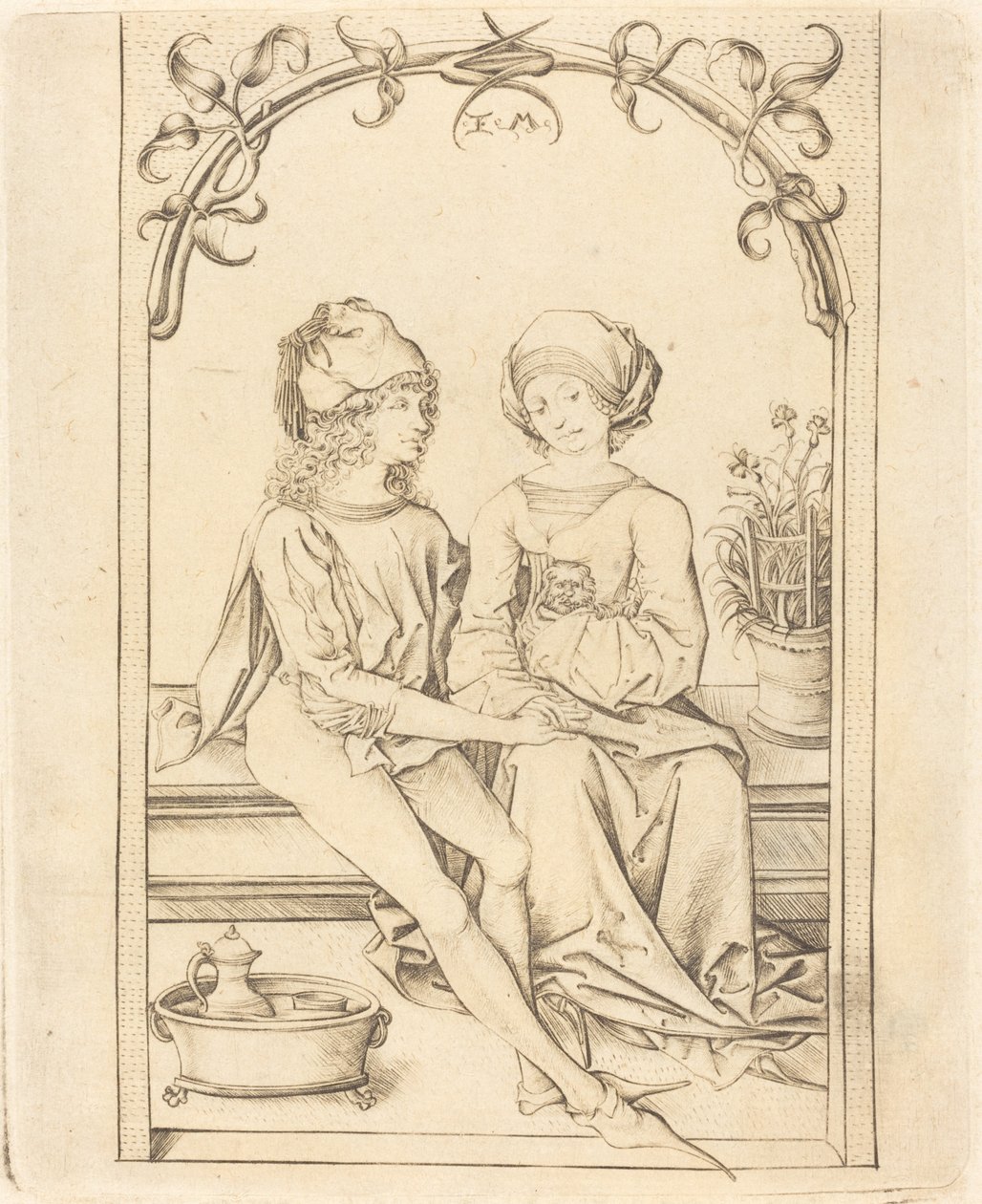 Aşıklar, c. 1490. by Israhel van Meckenem