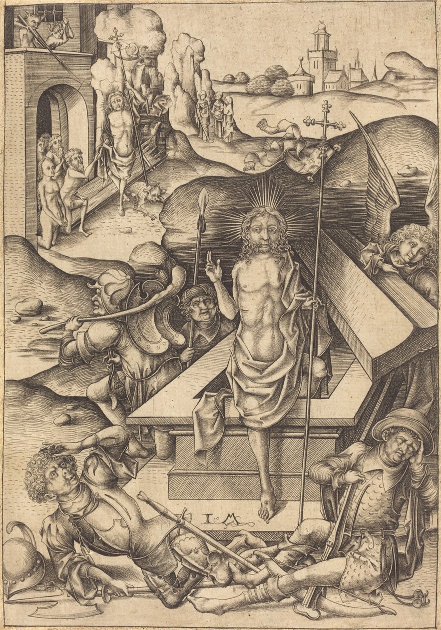 Diriliş, c. 1480. by Israhel van Meckenem