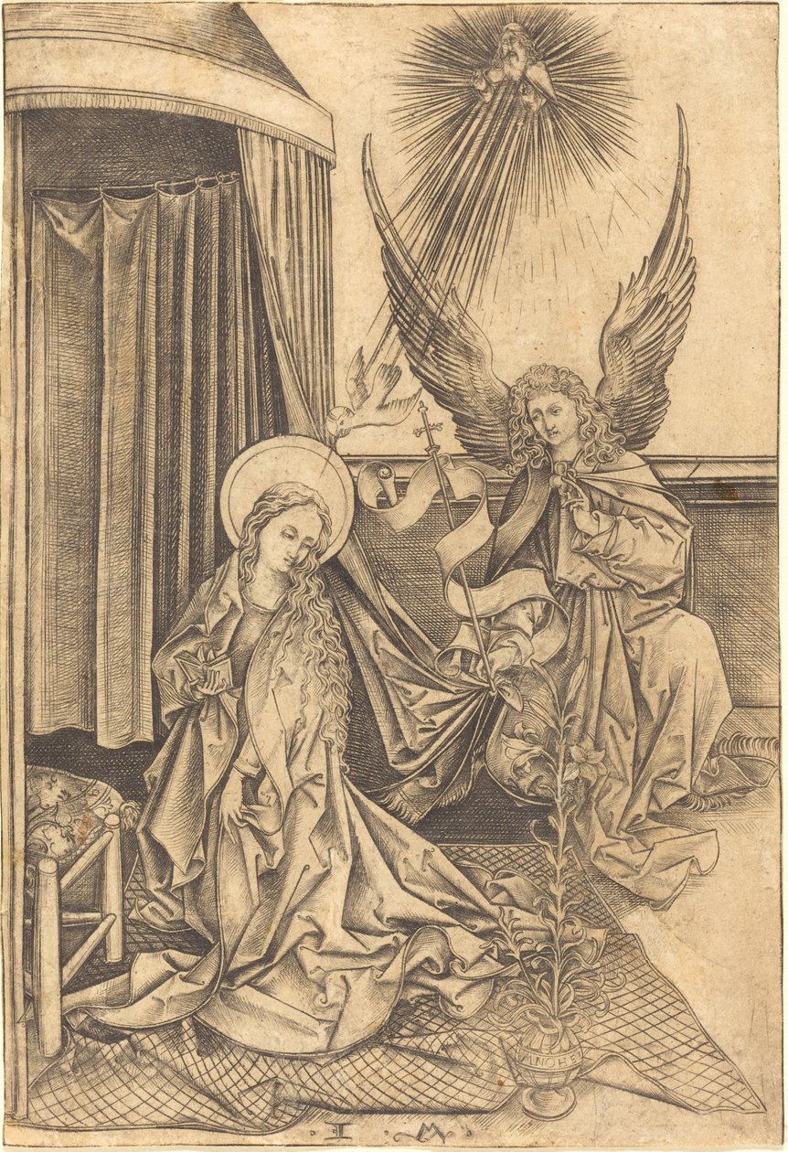 Duyuru by Israhel van Meckenem after Martin Schongauer