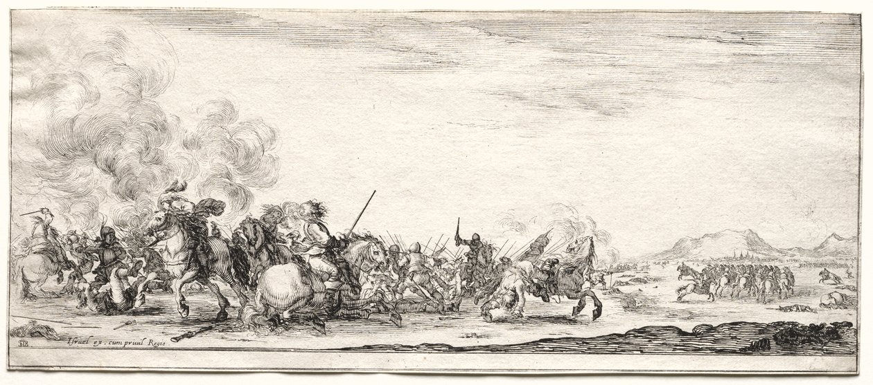 Barış ve Savaş: Süvari Çatışması by Israël Henriet