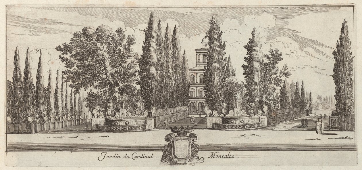 Kardinal Montalte Bahçesi by Israël Silvestre