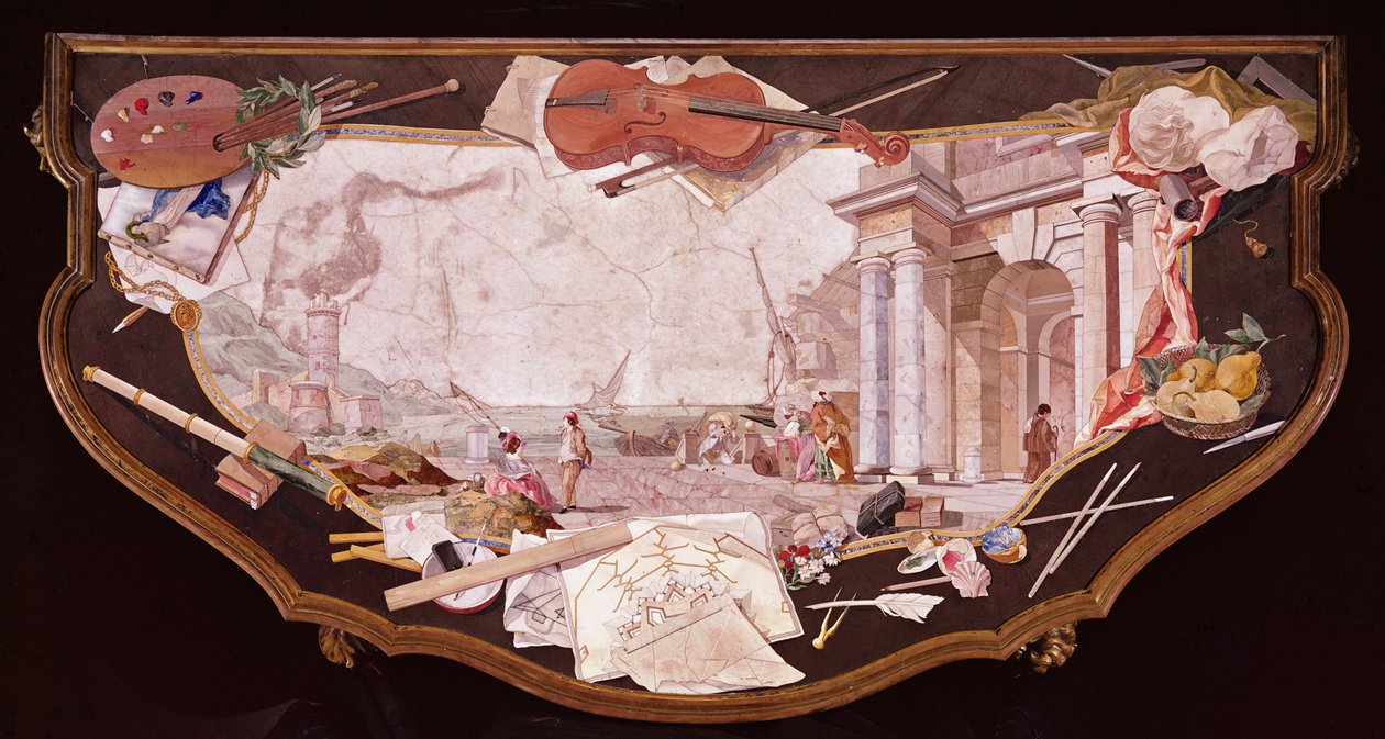 Sert taş masa üstü (sert taş) by Italian School