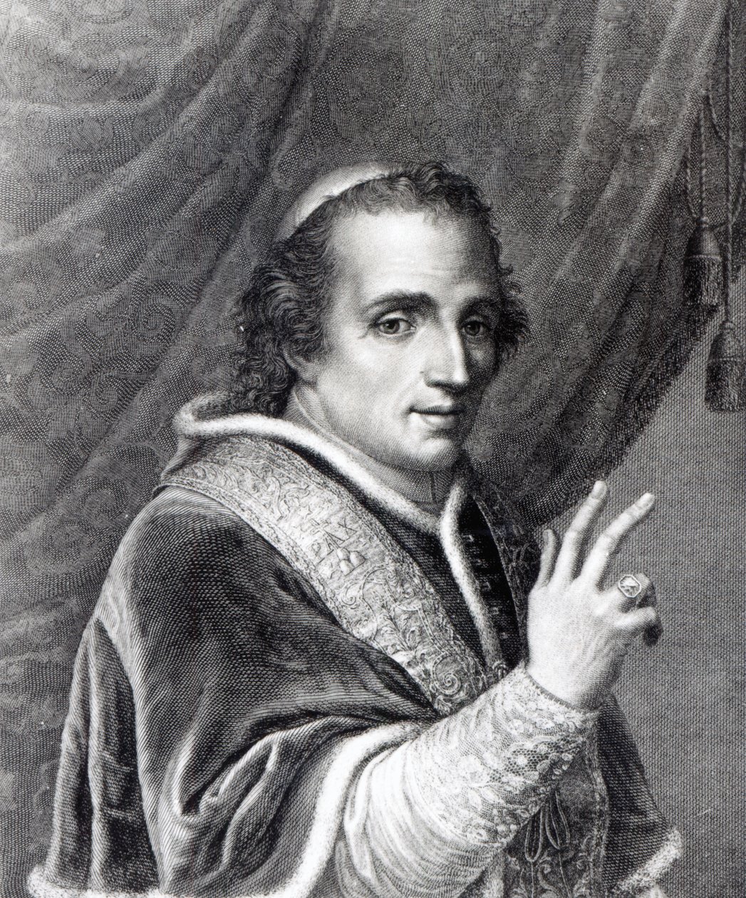 Rafaello Morghen tarafından oyulmuş Papa Pius VII, by Italian School