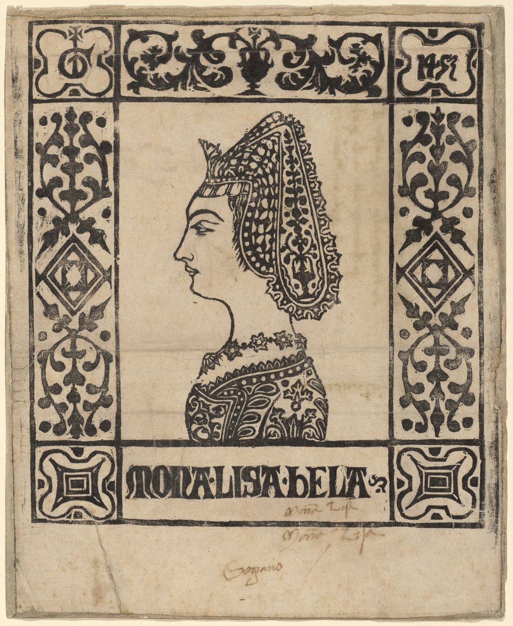 mona lisa bela by Italian 15th Century